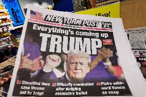 Donald Trump On NY Post Cover