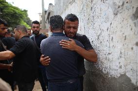 MIDEAST-GAZA-NUSEIRAT REFUGEE CAMP-DESTRUCTION