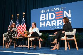 Vice President Of The United States Kamala Harris Delivers Remarks At Michigan Campaign Event On Donald J. Trump Assassination A