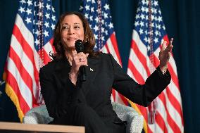 Vice President Of The United States Kamala Harris Delivers Remarks At Michigan Campaign Event On Donald J. Trump Assassination A