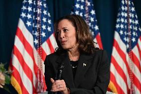 Vice President Of The United States Kamala Harris Delivers Remarks At Michigan Campaign Event On Donald J. Trump Assassination A