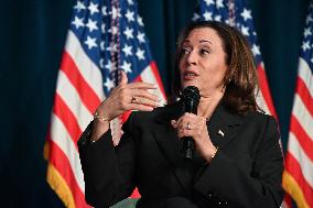 Vice President Of The United States Kamala Harris Delivers Remarks At Michigan Campaign Event On Donald J. Trump Assassination A