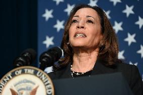 Vice President Of The United States Kamala Harris Delivers Remarks At Michigan Campaign Event On Donald J. Trump Assassination A