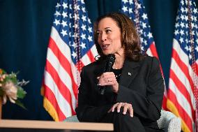 Vice President Of The United States Kamala Harris Delivers Remarks At Michigan Campaign Event On Donald J. Trump Assassination A