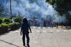 An Anti-quota Student Protester