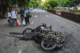 An Anti-quota Student Protester