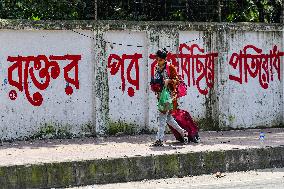 An Anti-quota Student Protester