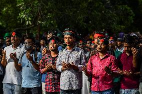 An Anti-quota Student Protester