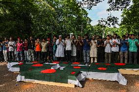 An Anti-quota Student Protester