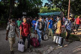 An Anti-quota Student Protester