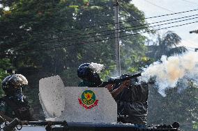 An Anti-quota Student Protester