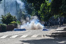 An Anti-quota Student Protester