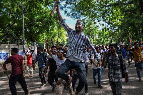 An Anti-quota Student Protester