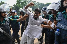 An Anti-quota Student Protester