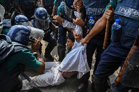 An Anti-quota Student Protester