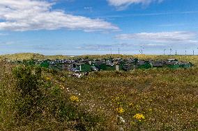 Fisherman's Huts, South Gare, 
Redcar, North Yorkshire, England