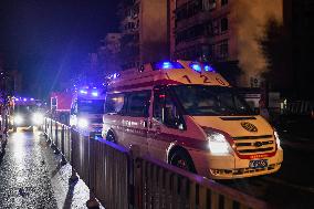 (SpotNews)CHINA-SICHUAN-ZIGONG-DEPARTMENT STORE-FIRE-RESCUE (CN)