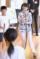 Crown princess visits central Japan city of Mino