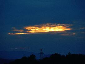 Black Clouds Cover The Sky at Sunrise in Yichang