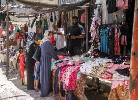 Displaced Palestinians Daily Life - Gaza