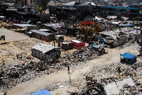 Displaced Palestinians Daily Life - Gaza