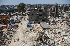 Displaced Palestinians Daily Life - Gaza