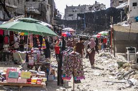 Displaced Palestinians Daily Life - Gaza