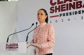 Claudia Sheinbaum Holds A Press Conference - Mexico City