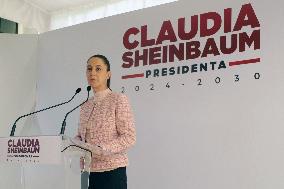 Claudia Sheinbaum Holds A Press Conference - Mexico City