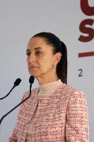 Claudia Sheinbaum Holds A Press Conference - Mexico City