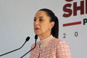 Claudia Sheinbaum Holds A Press Conference - Mexico City