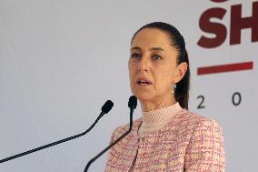 Claudia Sheinbaum Holds A Press Conference - Mexico City