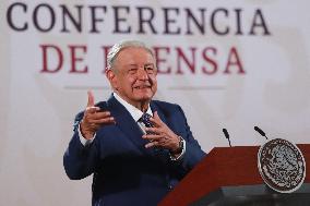 Andres Manuel Lopez Obrador Briefing