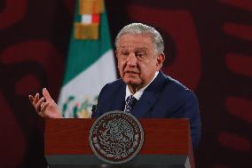 Andres Manuel Lopez Obrador Briefing