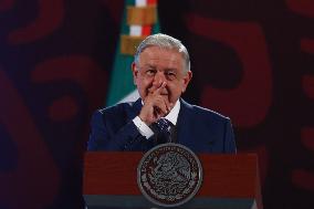 Andres Manuel Lopez Obrador Briefing