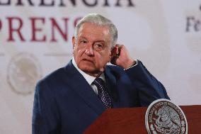 Andres Manuel Lopez Obrador Briefing