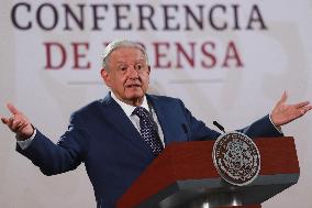 Andres Manuel Lopez Obrador Briefing