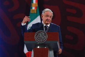 Andres Manuel Lopez Obrador Briefing