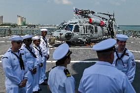 US Navy's USS Blue Ridge Docked In Port Klang, Malaysia