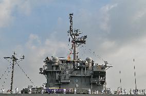 US Navy's USS Blue Ridge Docked In Port Klang, Malaysia