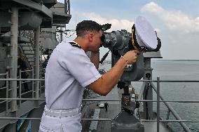 US Navy's USS Blue Ridge Docked In Port Klang, Malaysia