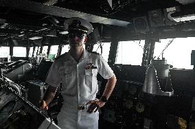 US Navy's USS Blue Ridge Docked In Port Klang, Malaysia