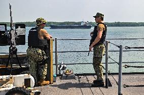 US Navy's USS Blue Ridge Docked In Port Klang, Malaysia