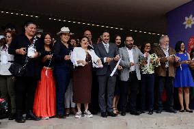 Clara Brugada, Virtual Candidate-elect For Mexico City Mayor, Inaugurates Utopia Ixtapalcalli In Iztapalapa, Mexico.