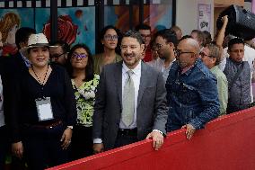 Clara Brugada, Virtual Candidate-elect For Mexico City Mayor, Inaugurates Utopia Ixtapalcalli In Iztapalapa, Mexico.