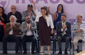 Clara Brugada, Virtual Candidate-elect For Mexico City Mayor, Inaugurates Utopia Ixtapalcalli In Iztapalapa, Mexico.