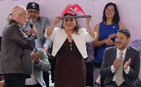 Clara Brugada, Virtual Candidate-elect For Mexico City Mayor, Inaugurates Utopia Ixtapalcalli In Iztapalapa, Mexico.