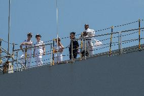 Amphibious Helicopter Carrier (PHA) Tonnerre Returns To Toulon