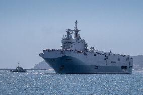 Amphibious Helicopter Carrier (PHA) Tonnerre Returns To Toulon