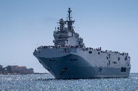 Amphibious Helicopter Carrier (PHA) Tonnerre Returns To Toulon